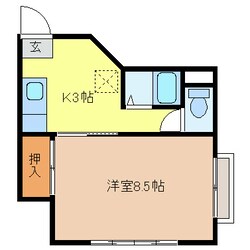 信濃吉田駅 徒歩17分 2階の物件間取画像